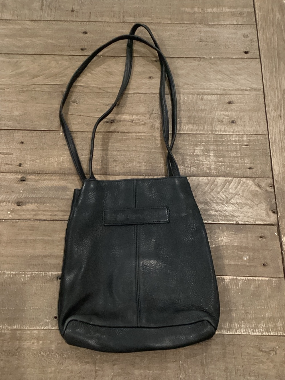 Fossil Black Leather Crossbody Shoulder Bag - Picture 2 of 7